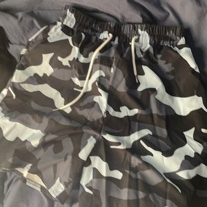 Navy camo shorts